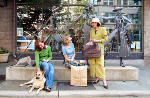 Shopping Daze Urban Trail Statue
