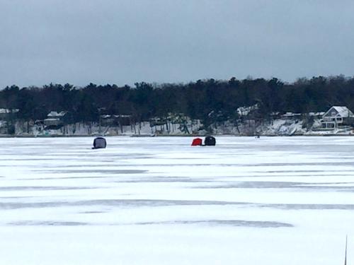 Ice Fishing Shanties in Grand Rapids