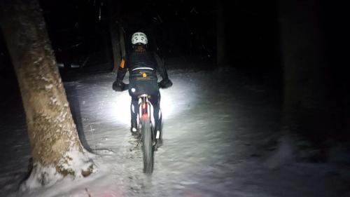 Fat Biking at Night in Grand Rapids