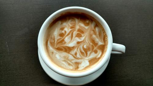 Latte from Little Lucy's Café in Grand Rapids