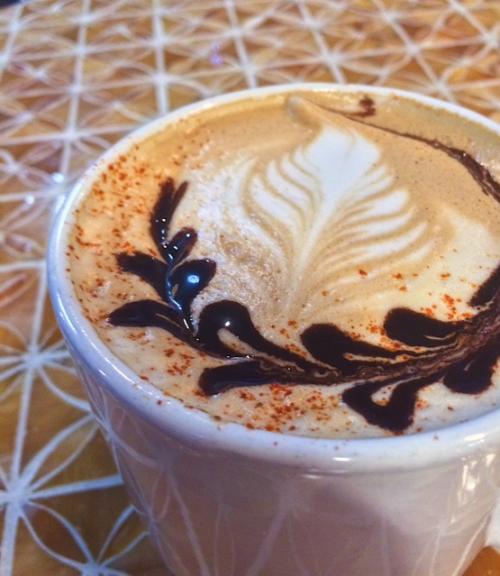 Mayan Buzz Cafe's Mayan Mocha Coffee in Grand Rapids