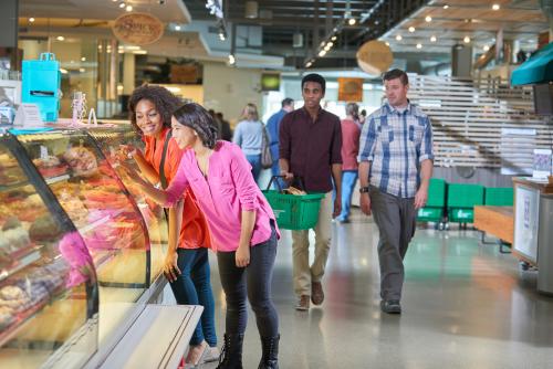 Shoppers at Downtown Market in Grand Rapids
