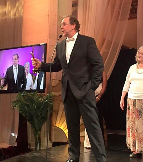John Harper Philbin accepting award at the 2017 Eclipse Awards