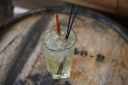 Apply Cinnamon Whiskey cocktail from Harmony Hall in Grand Rapids