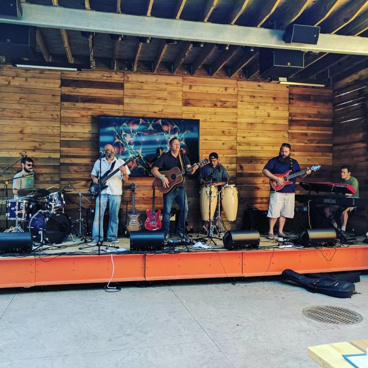Band on The Knickerbocker's Outdoor Stage