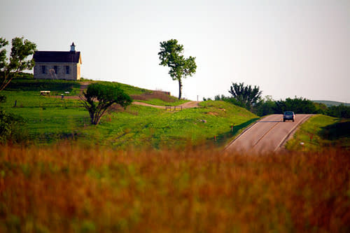 Road through flint hills