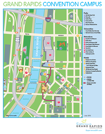 Downtown Grand Rapids Convention Campus Map