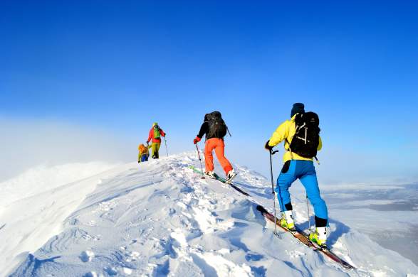 Off Piste From Gaustatoppen Skiing Rjukan Norway