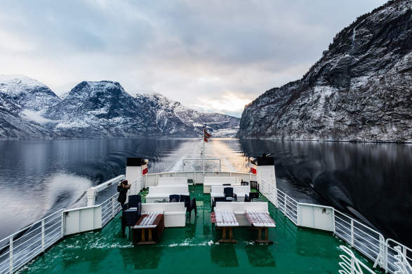 Winter Fjord Cruise Naeroyfjord Sailing Boat Activities Flam