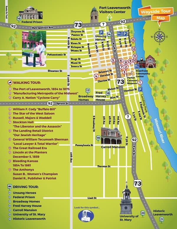 Historic Wayside Self-Guided Tour Map