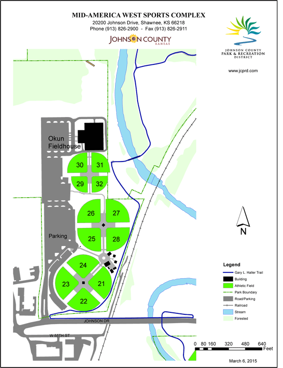 Map Of Mid America Mid America Sports Complex | Shawnee, KS 66218