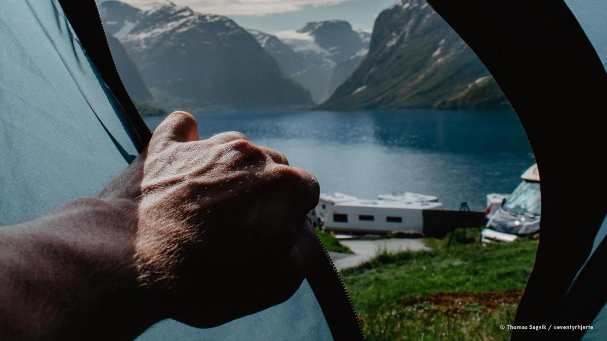 Wild Camping In Lodalen Camping Loen Norway
