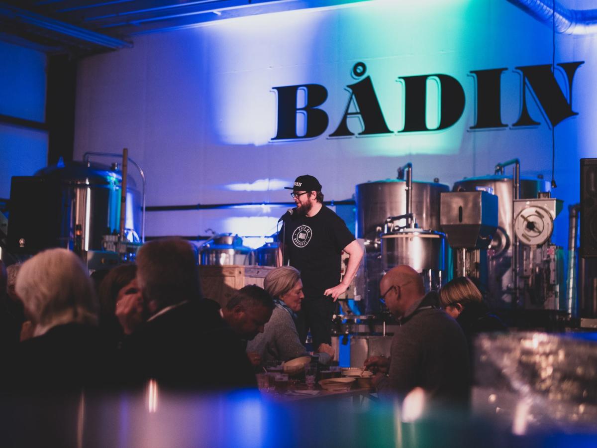 Bådin Open brewery, beer tastings and beer sales