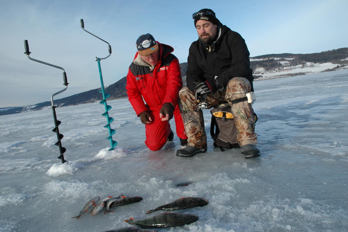 Ice fishing near Clarion Collection Hotel Grand