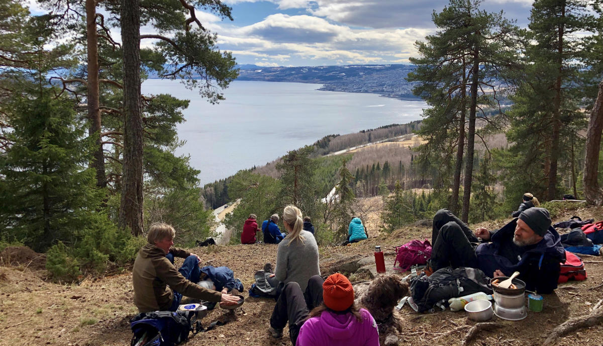 Easy hike along Ramberget near Gjøvik