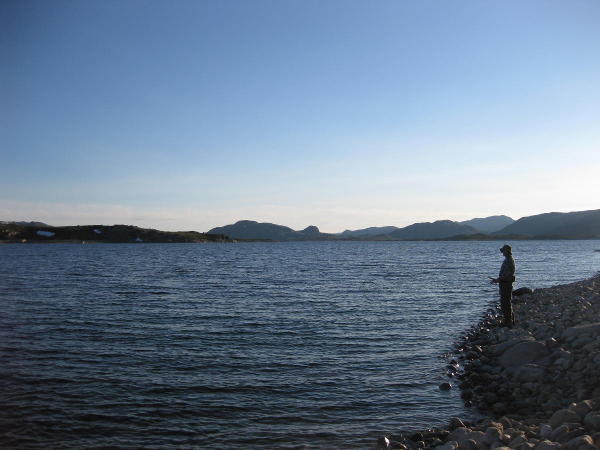 Fishing in lake Møsvatn