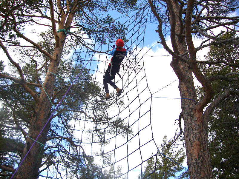 Climbing park at Langedrag