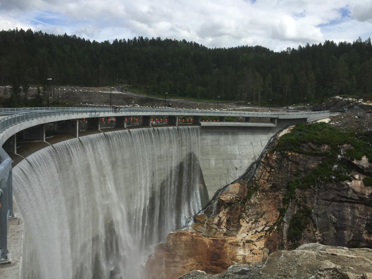 The Sarvsfossen Dam in Bykle
