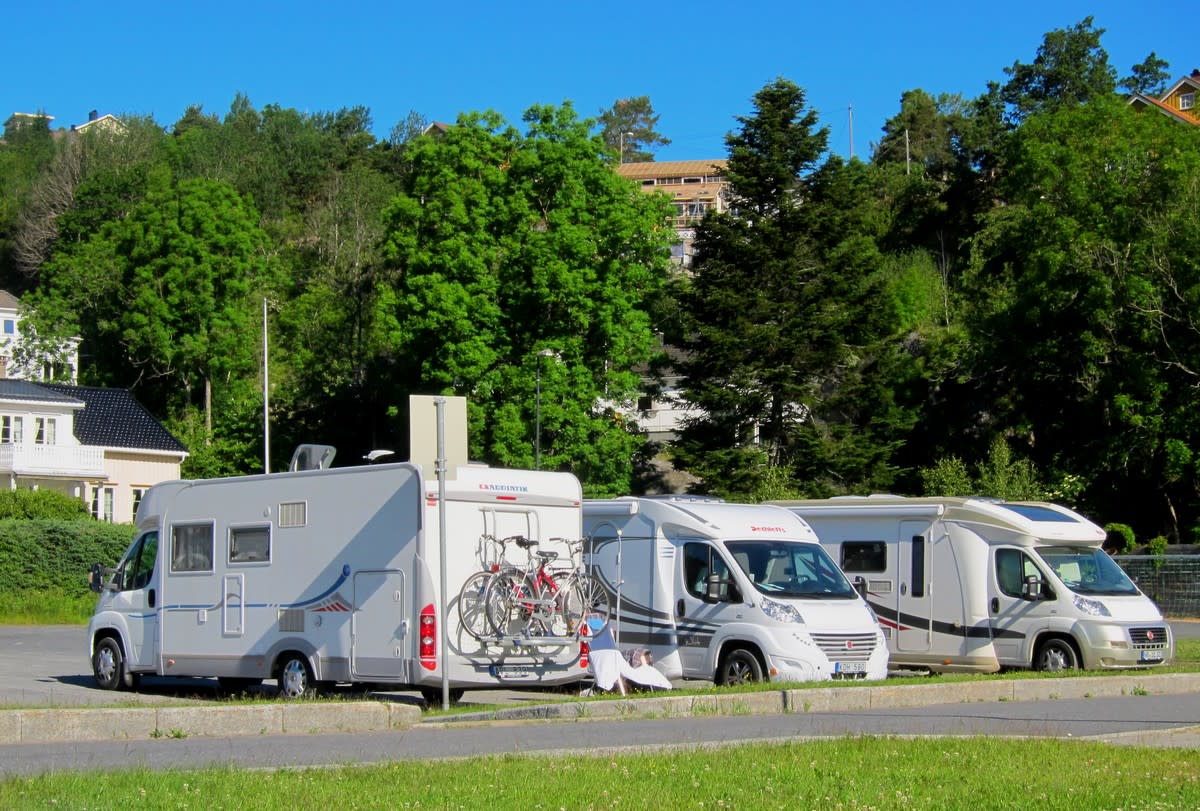 Motorhome parking in Risør center