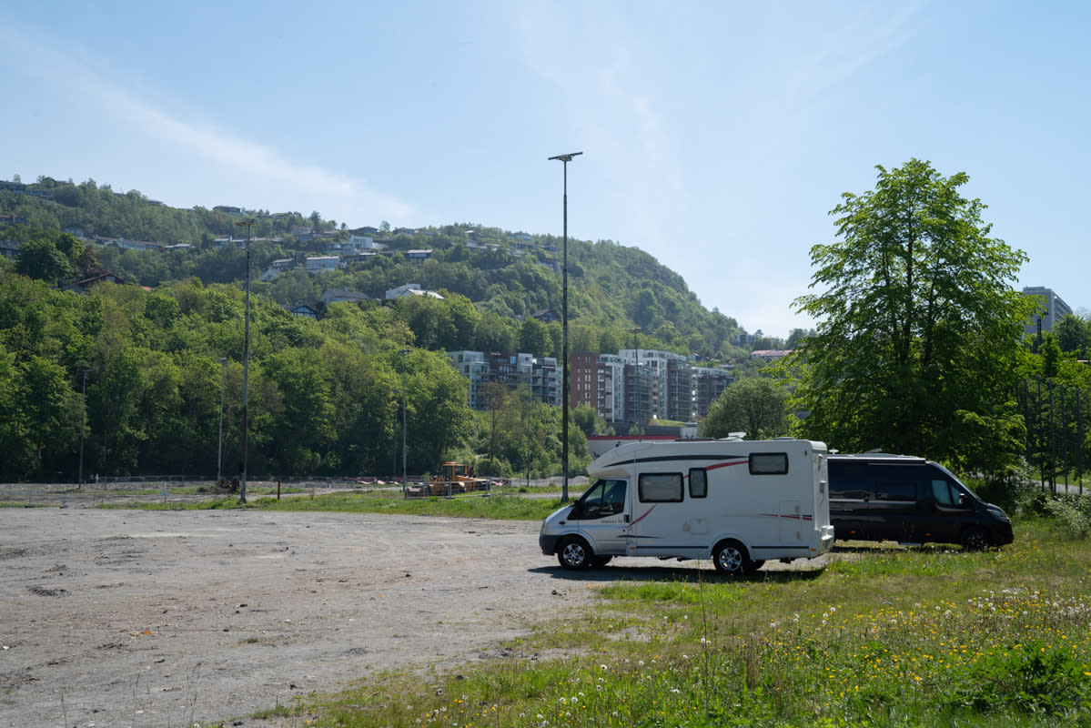 Campervan Parking At Slettebakken Camping Bergen Norway