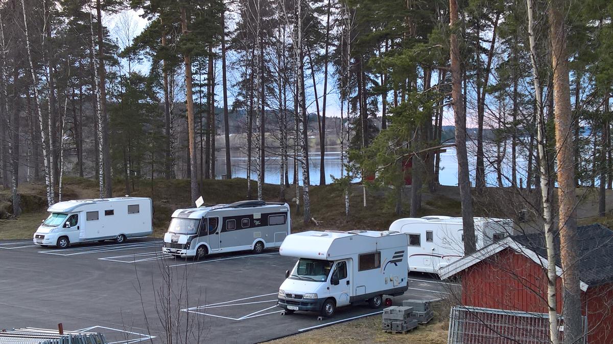 Motorhome parking in Ørje