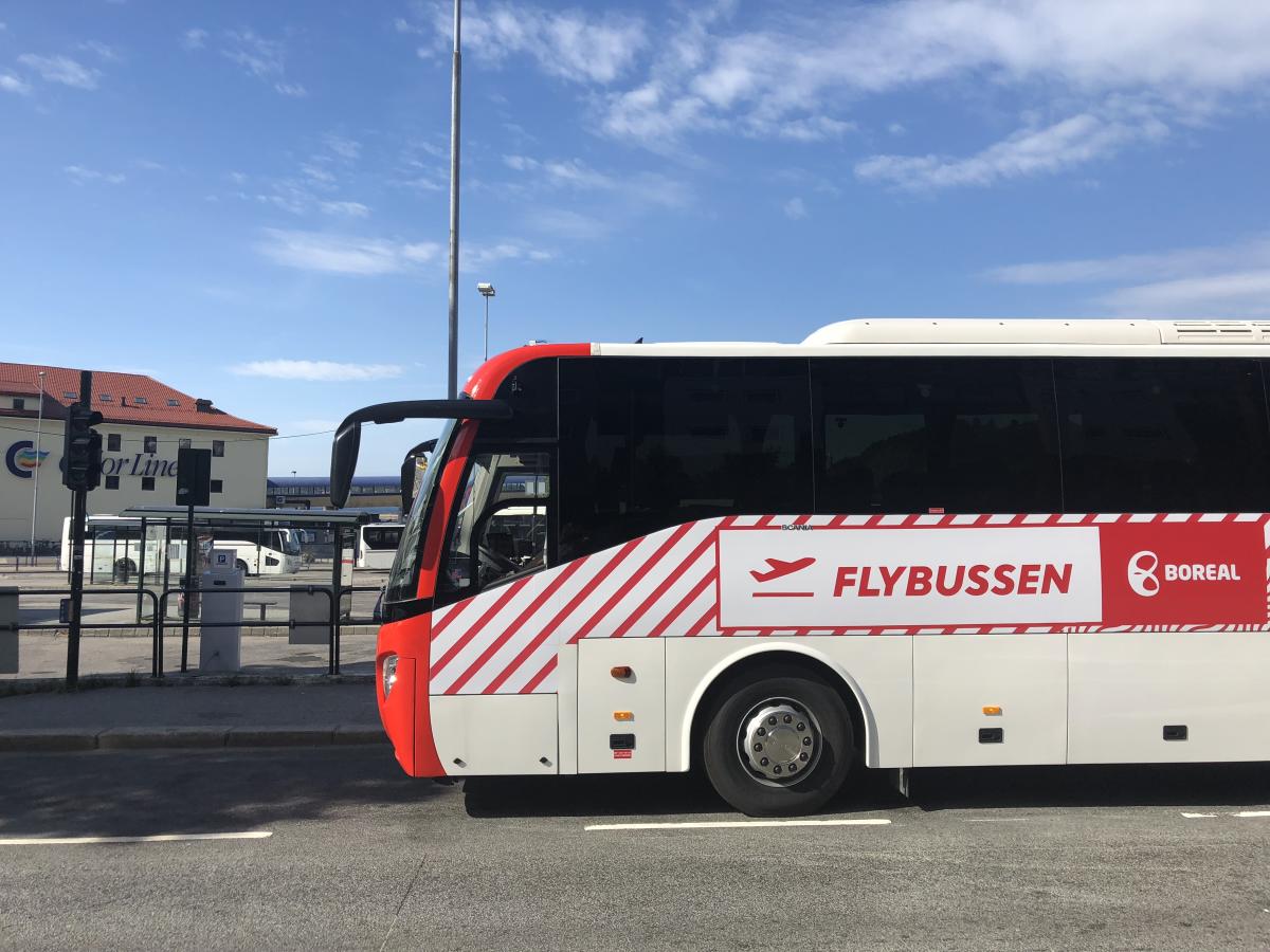 Flybussen Kristiansand Buses Kjevik Norway