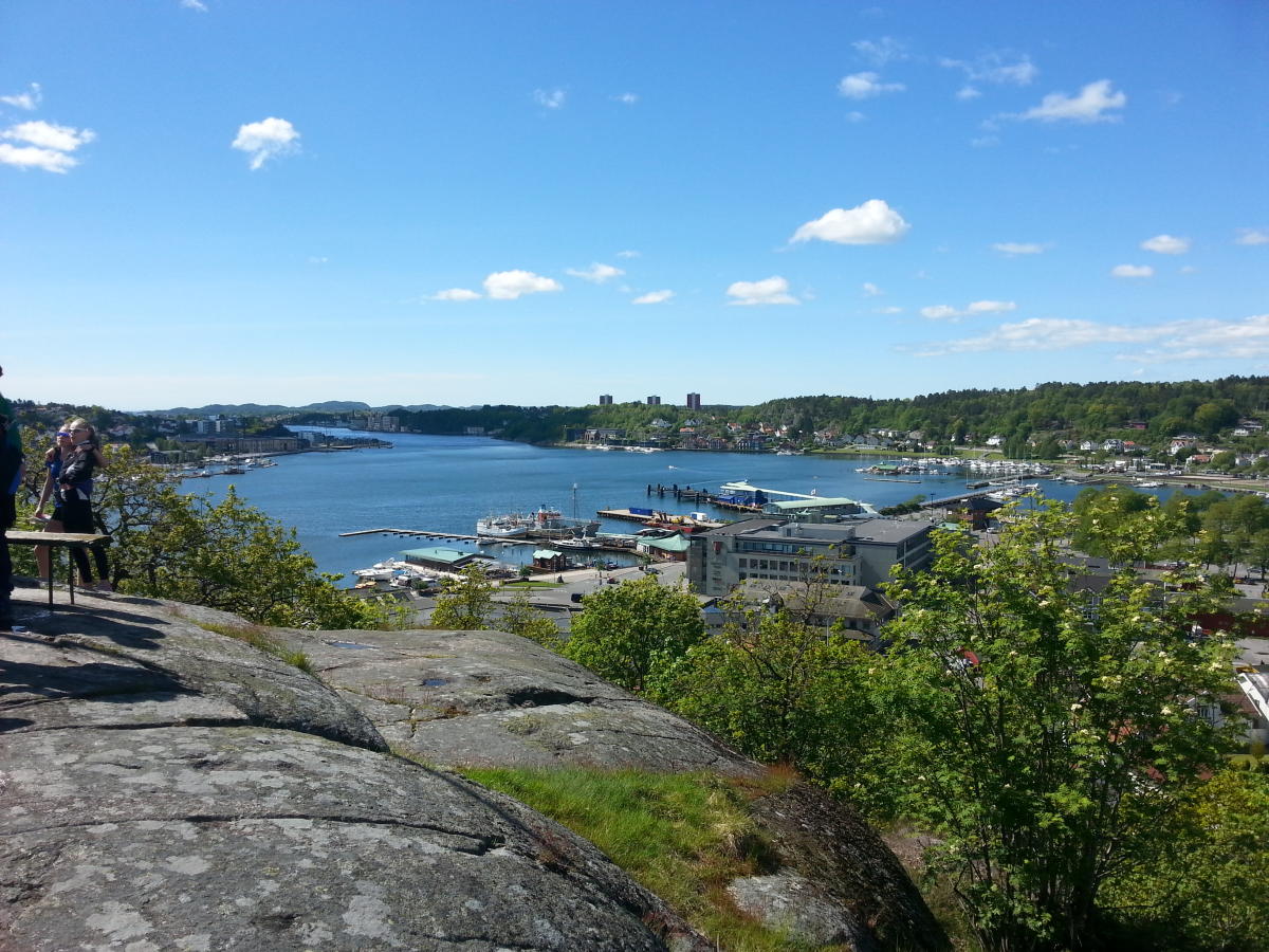Markierte Wanderwege vom Zentrum von Sandefjord