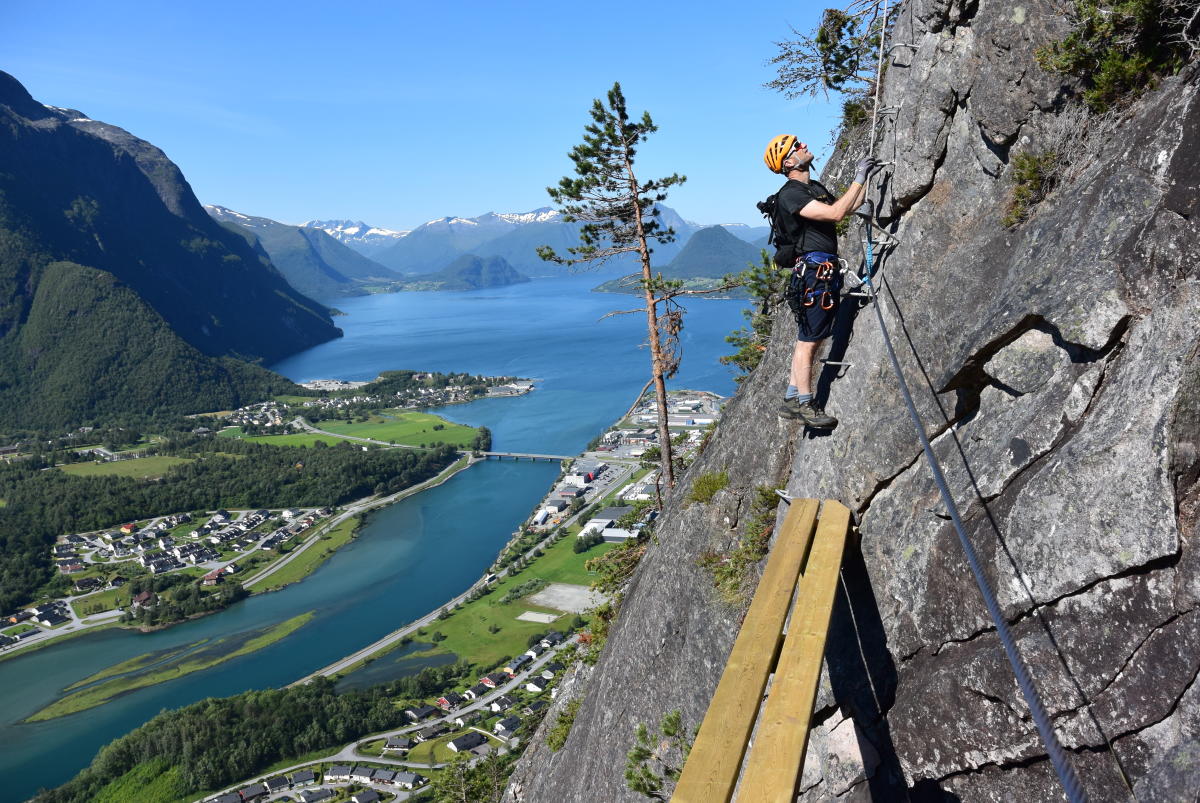 Romsdalsstigen Via Ferrata Intro Wall 3 4 Hrs Nature Attractions Andalsnes Norway