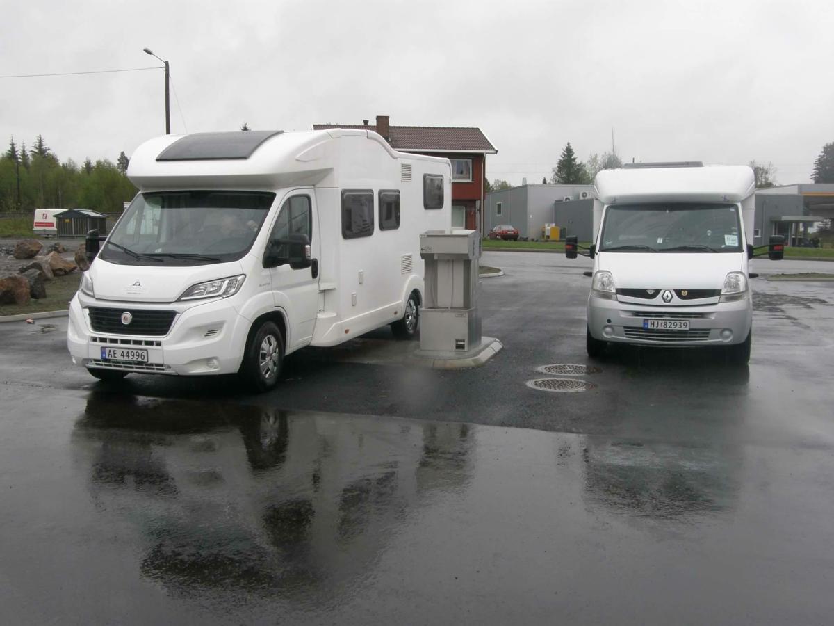 Waste disposal facility for motorhomes Camping Reinsvoll Norway