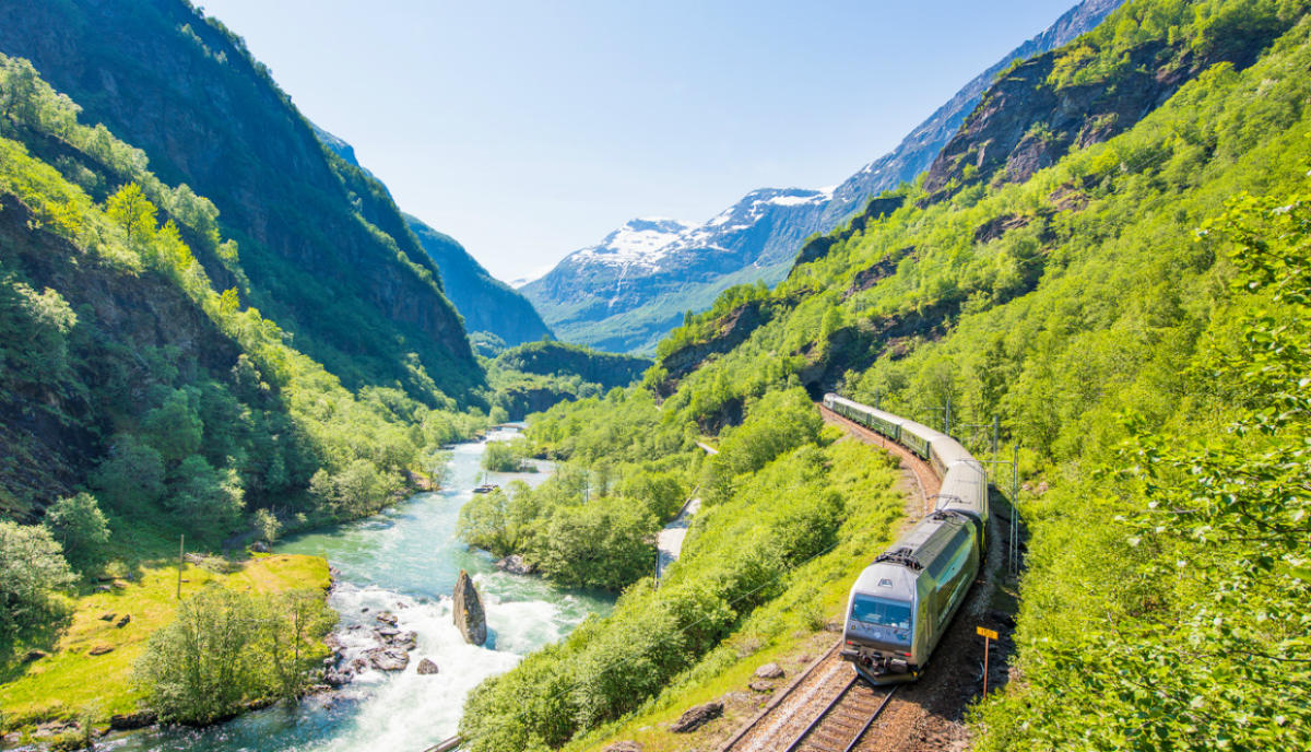 flam train journey norway