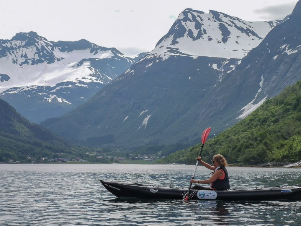 Fjord kayak Øye Canoeing & Kayaking Hellesylt Norway