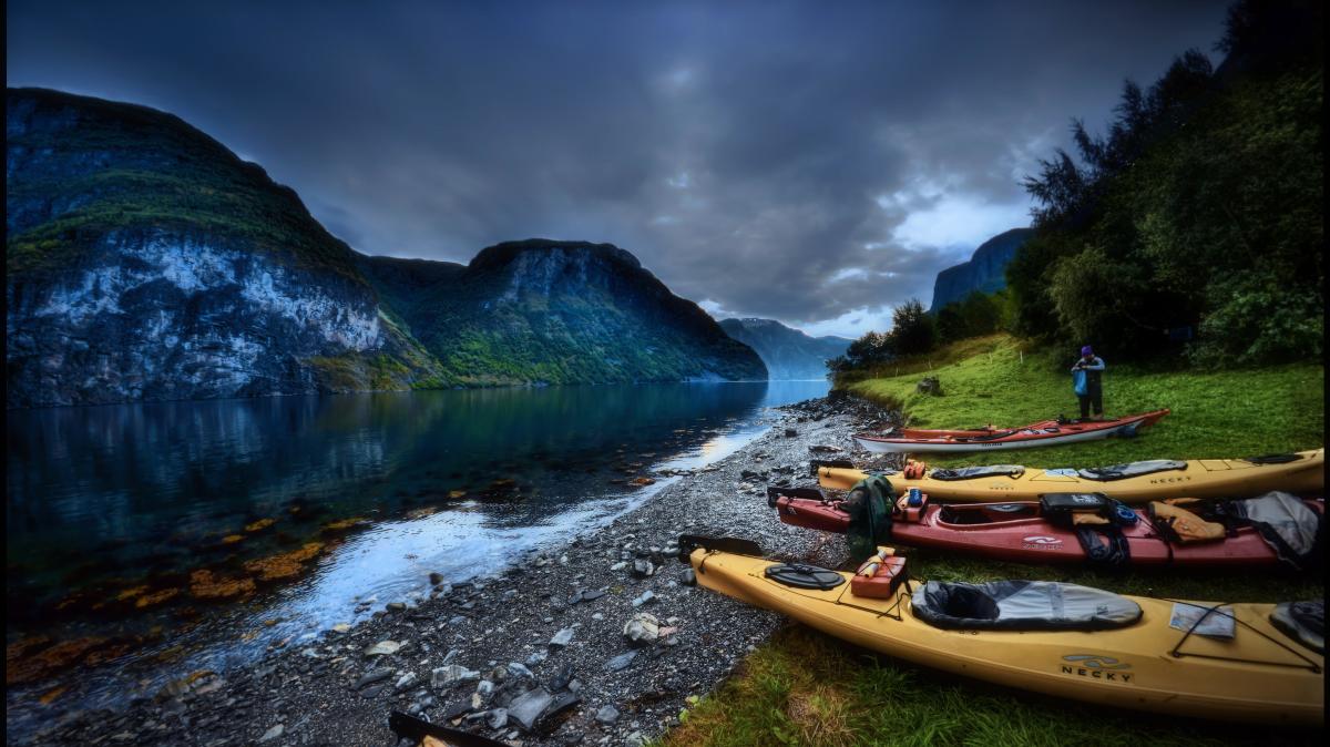 Kayaking in Fjord Norway with Hvitserk