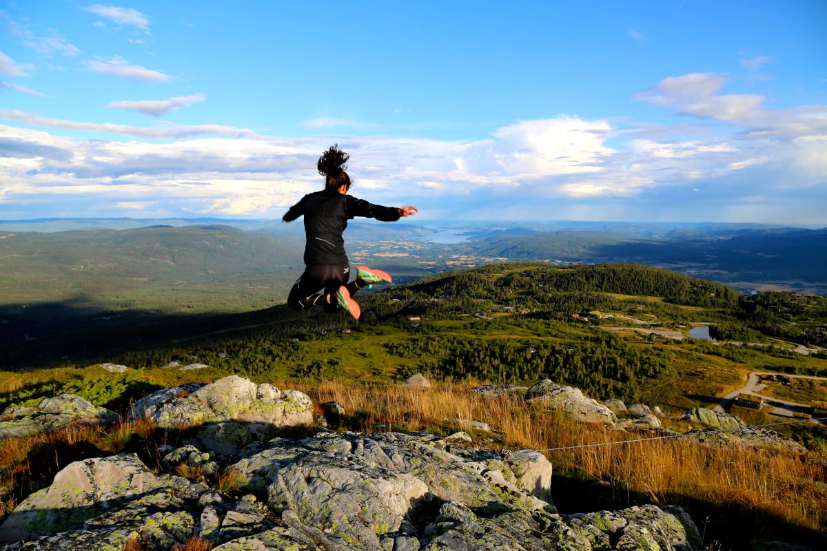 Lifjell mountain plateau Hiking Bø i Telemark Norway