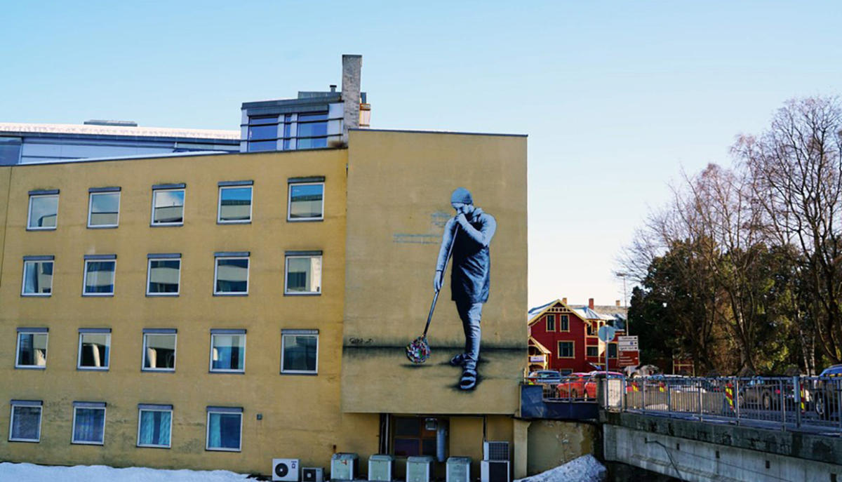 Street Art: The craftsman in Gjøvik