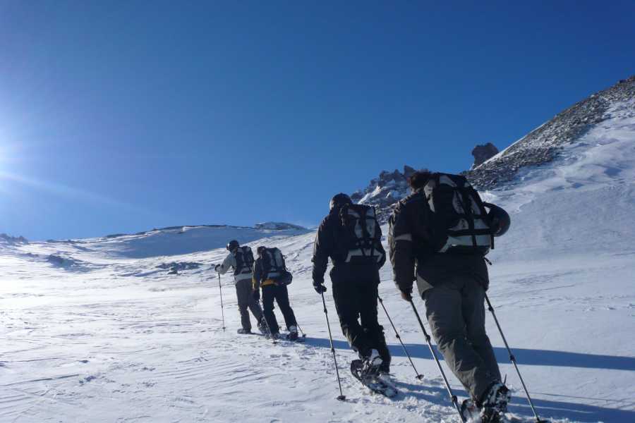 Snowshoe hike to the Trollveggen viewpoint Skiing Åndalsnes Norway