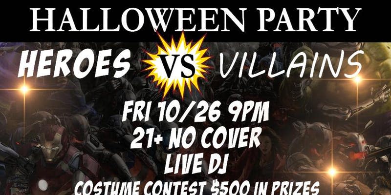 Heroes vs Villains Halloween Party