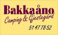 Logo Bakkaåno Camping & Gjestegard