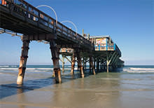 Fishing From The Pier In Daytona Beach Sunglow Pier