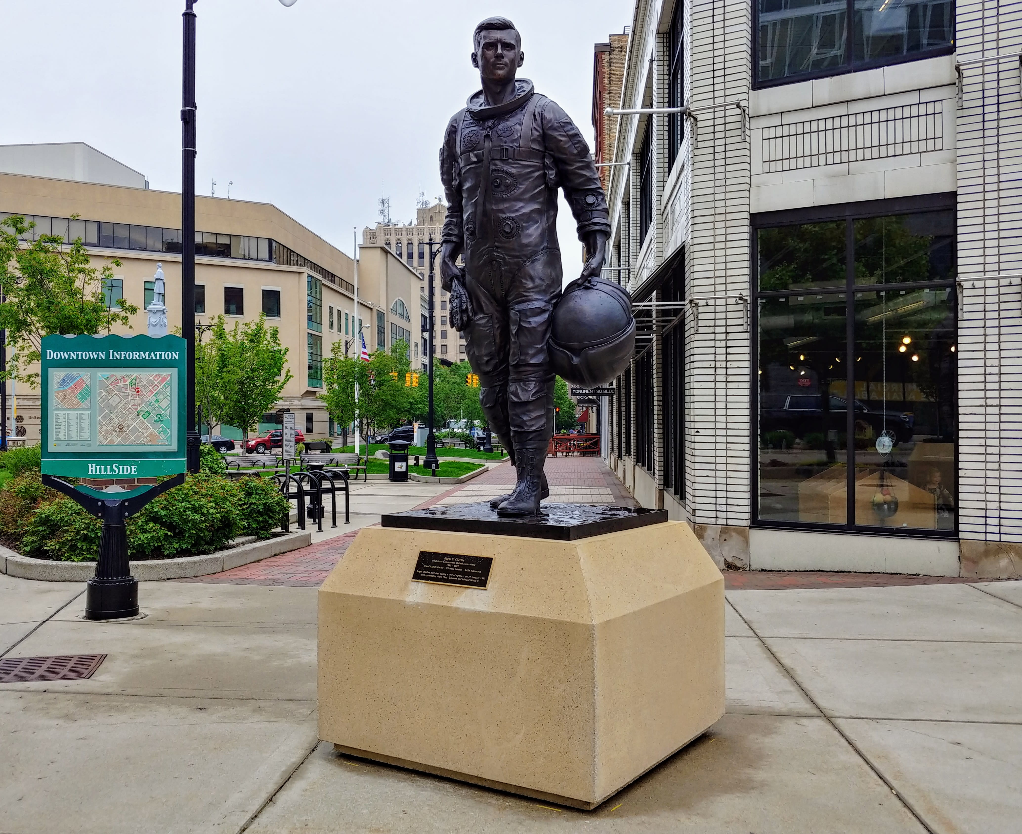 Roger B Chaffee Statue Arts In Grand Rapids Mi