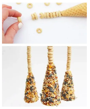 Kids Craft Activity Peanut Butter Bird Feeder Children S