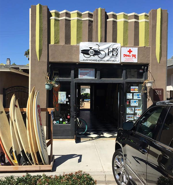 Huntington Beach Surfboard Bike Als