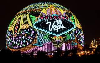 See the amazing new Sphere in Las Vegas light up the strip!