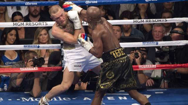 Mayweather and Conor McGregor boxing