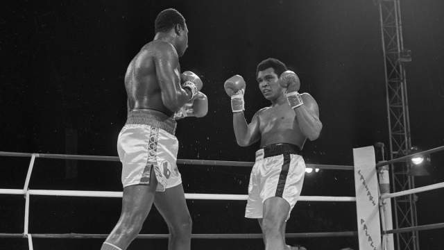 An image of the Muhummad Ali vs. Larry Holmes Fight