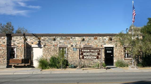 An external look at the Virgin Valley Heritage Museum.