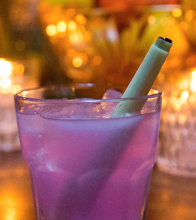 Pink cocktail from Velveteen Rabbit in Las Vegas, Nevada