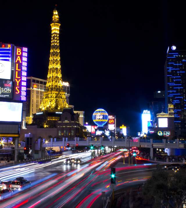 Vegas Strip Long Exposure Night