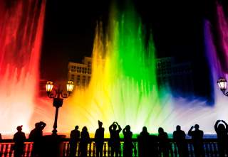 Bellagio Fountains Pride Themed