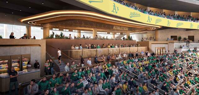 A's Ballpark stands