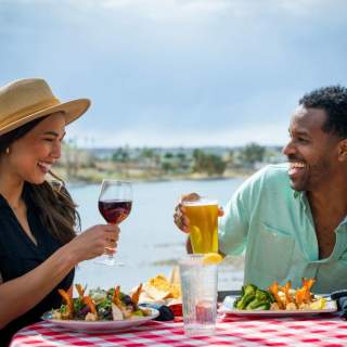 couple dining